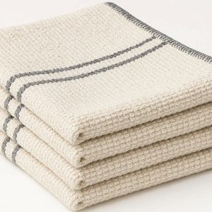 15 Heavy Duty Cotton Dish Rags Reinforced Stitched Edges Kitchen Scrubbing Cloths For Daily Household Cleaning Tasks