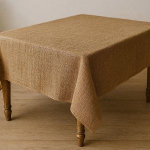 23 Rustic Burlap Jute Tablecloth Natural Textured Boho Style Fabric Table Cover For Country Weddings Events